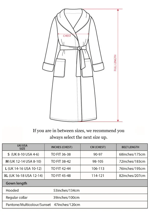 Women's Hooded Dressing Gown - Pink Diamond - Image 8