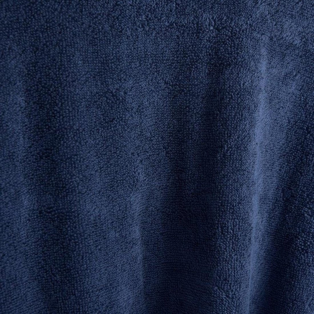 Women's Towelling Cotton Dressing Gown - Navy Blue - Image 6