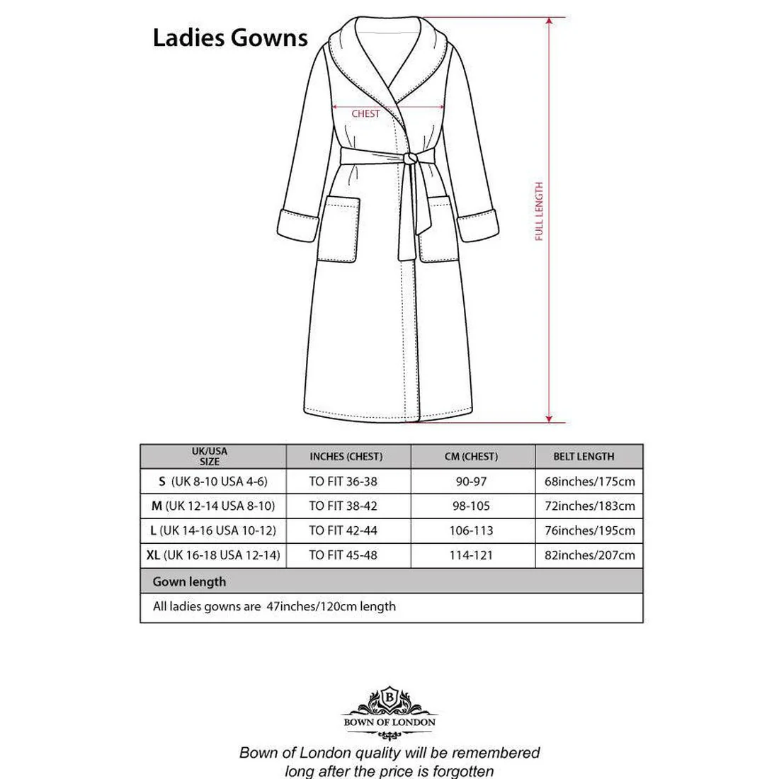 Women's Towelling Cotton Dressing Gown - Navy Blue - Image 8